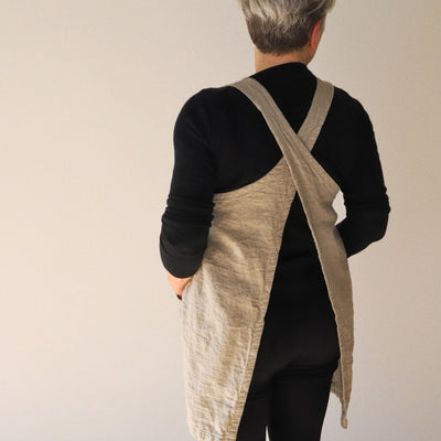 The Bella Linen Pinafore-Apron
