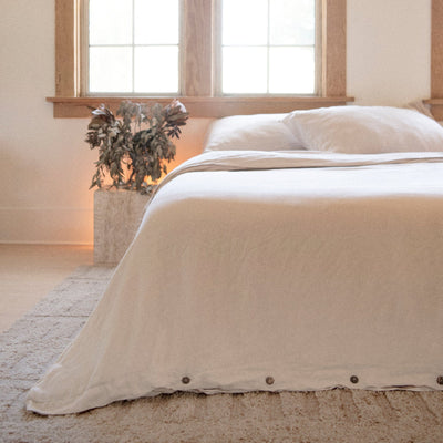 Smooth Linen Duvet Cover (Ready to Ship)