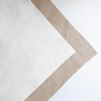 Bordered Linen Throw Blanket