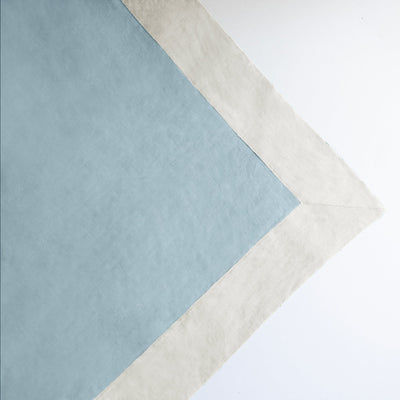 Bordered Linen Throw Blanket