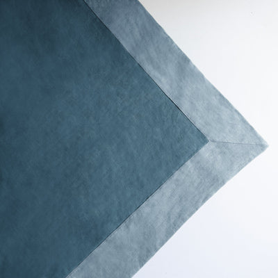Bordered Linen Tablecloth