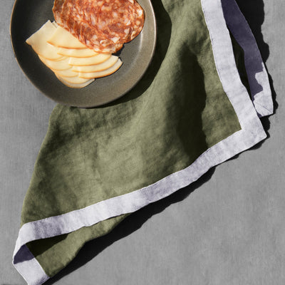 Bordered Linen Napkin