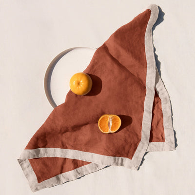 Bordered Linen Napkin