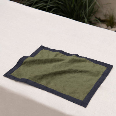 Bordered Linen Placemat