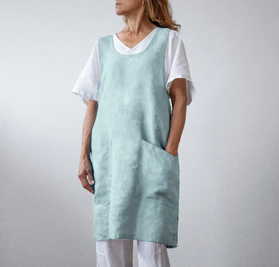 The Bella Linen Pinafore-Apron