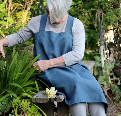 Pair of Original Linen Pinafore Aprons (Adult Set of 2)