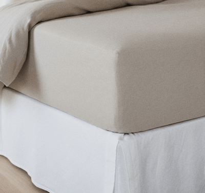 Smooth Linen Fitted Sheet (All sizes)