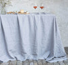Raw Edge Smooth Linen Tablecloth (Ready to Ship)