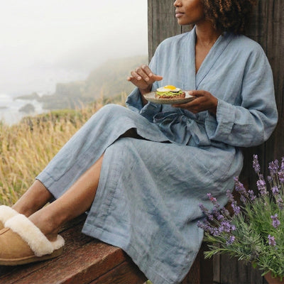 Smooth Linen Robe