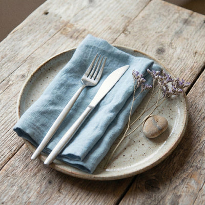 Smooth Linen 12" Lunch Napkin Set