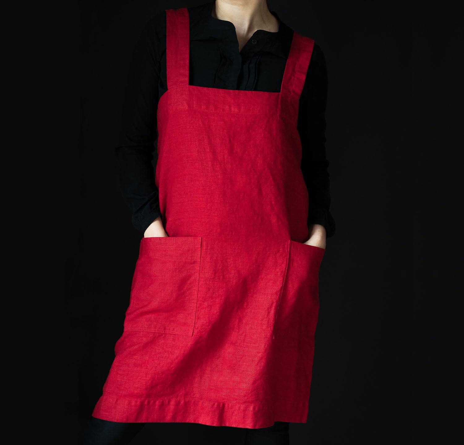 Limited Edition Original Linen Pinafore-Apron (Ready to Ship)