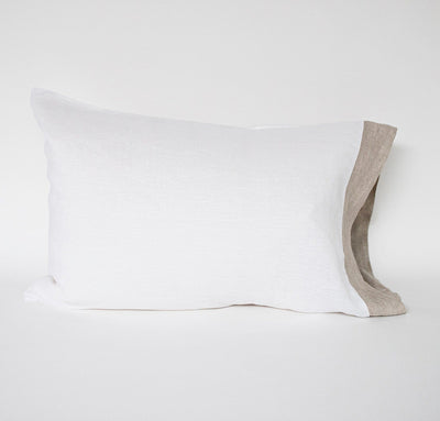 Smooth Bordered Linen Pillowcase