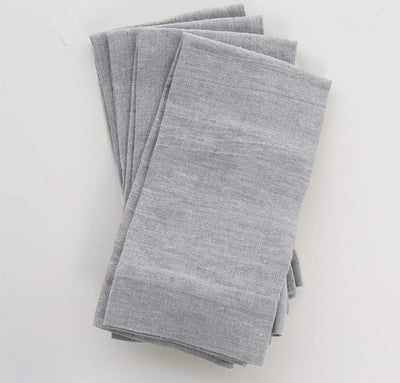 Smooth Linen Napkin Set (Choose 4 or 6)