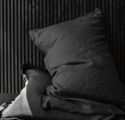 Raw Edge Smooth Linen Pillowcase