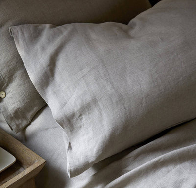 Smooth Simple Linen Pillowcase Set