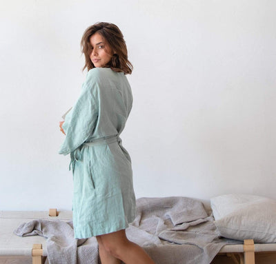 Linen Kimono Robe