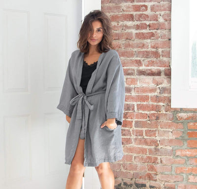 Linen Kimono Robe