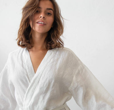 Linen Kimono Robe