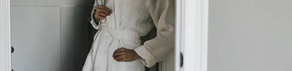 Beautiful 100% Linen Bath Robes - Made in USA | by Rough Linen