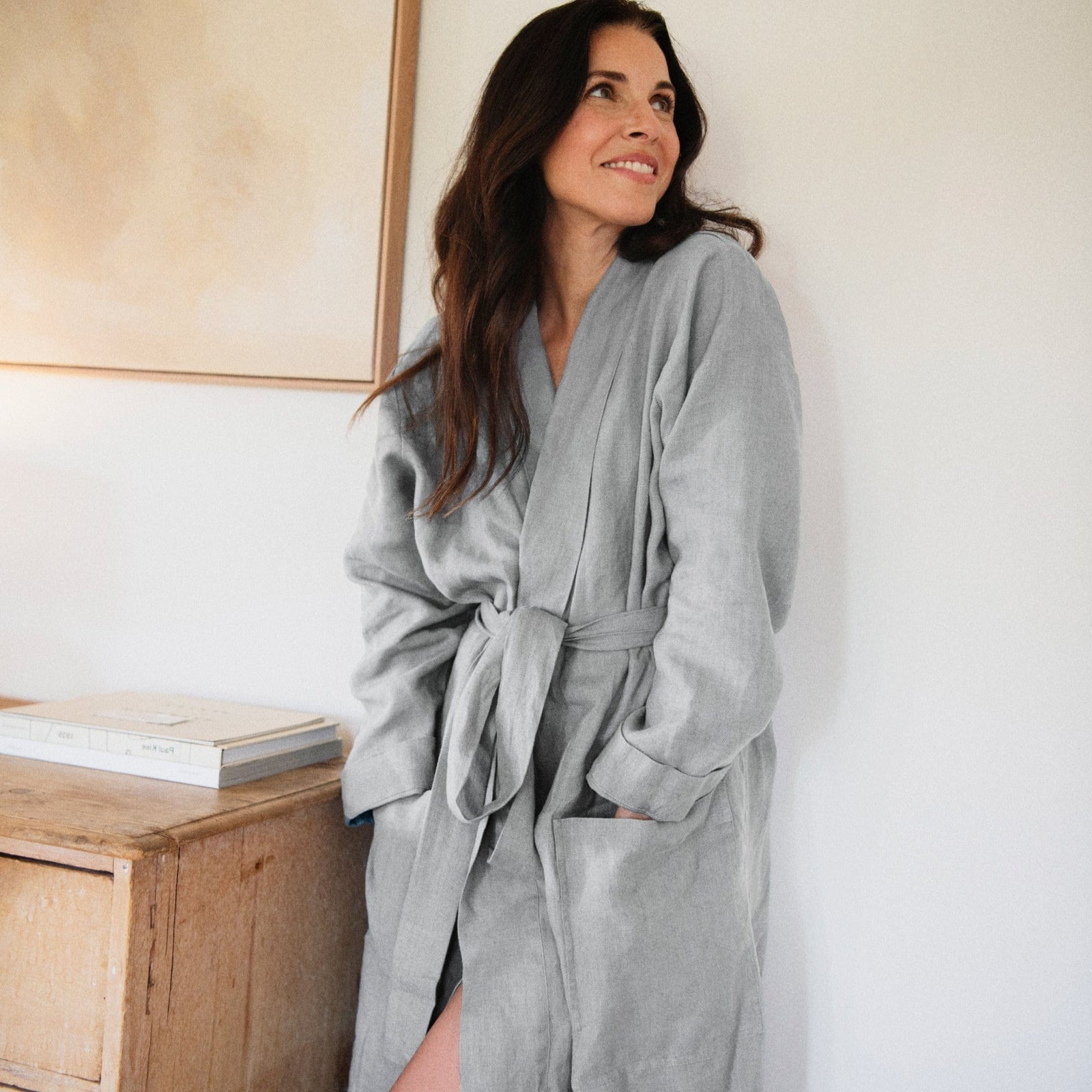 Beautiful 100% Linen Bath Robes - Made in USA | by Rough Linen