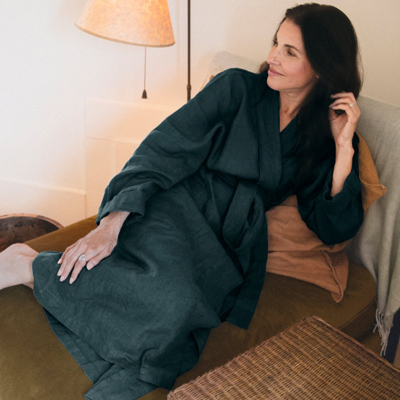 Beautiful 100% Linen Bath Robes - Made in USA | by Rough Linen