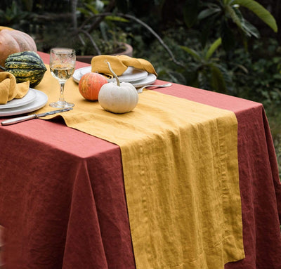 St. Barts Linen Tablecloth (Ready to ship)