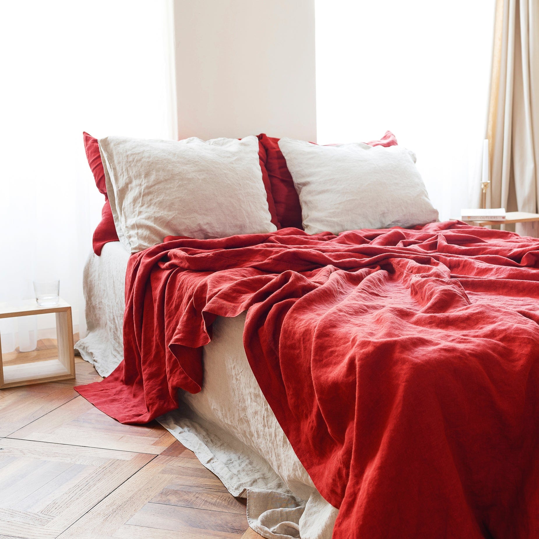 Linen Throw Blankets | by Rough Linen