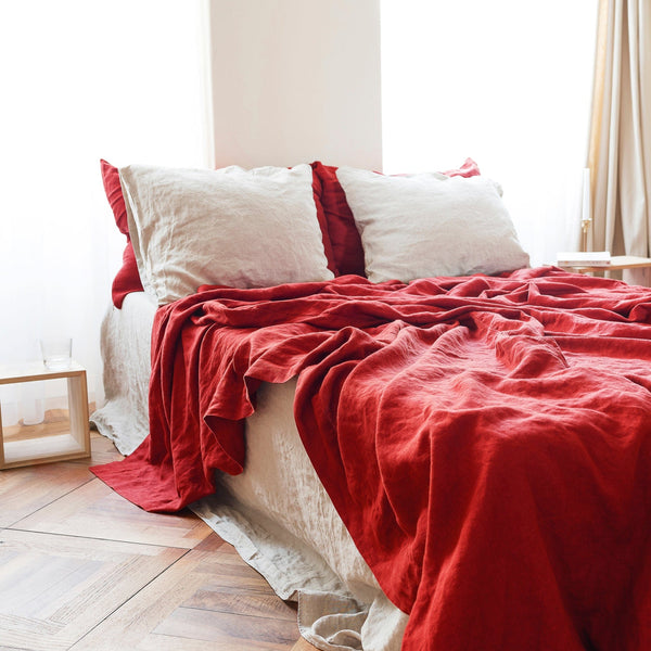 Best Linen Summer Cover Blanket | by Rough Linen