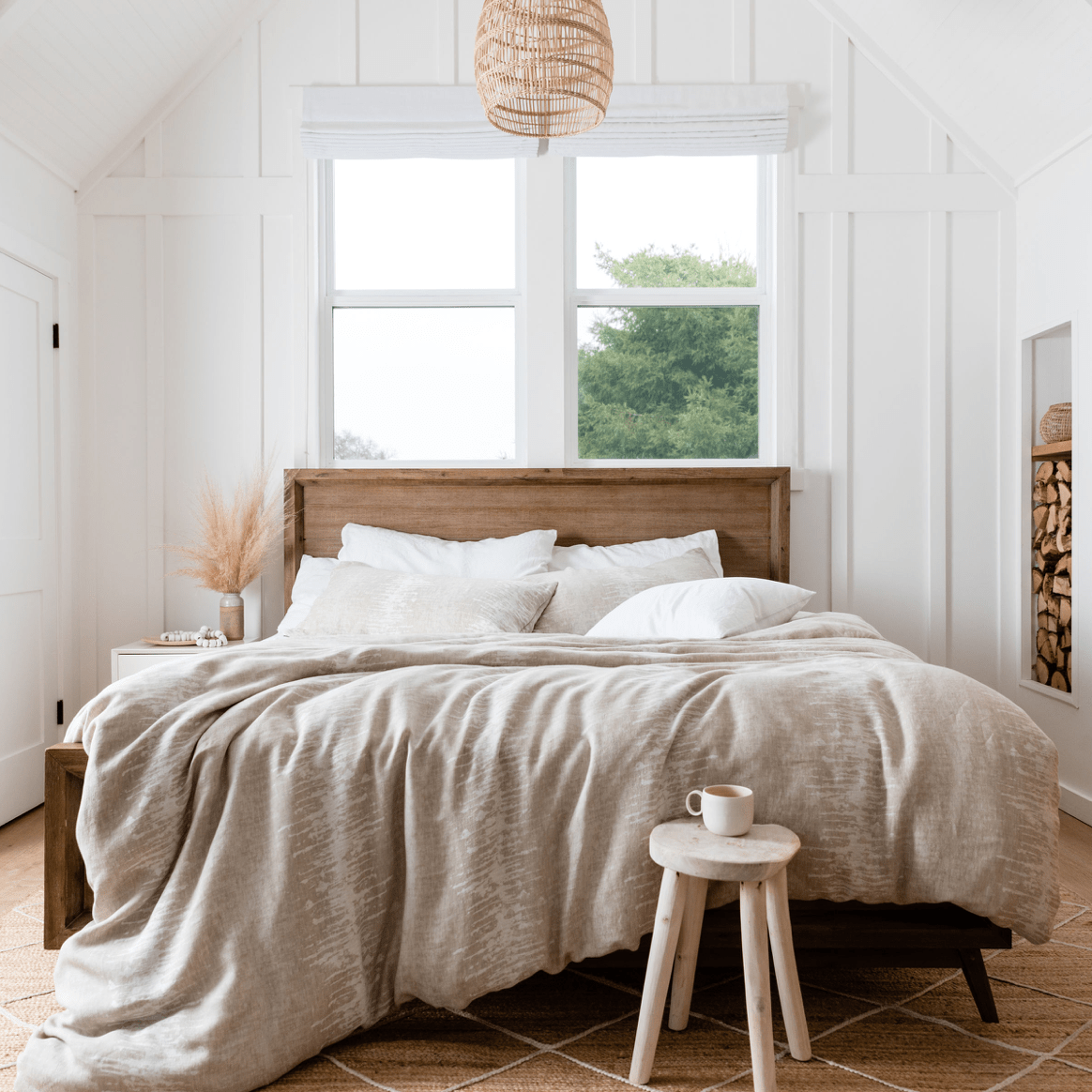 set of bedding with a duvet cover