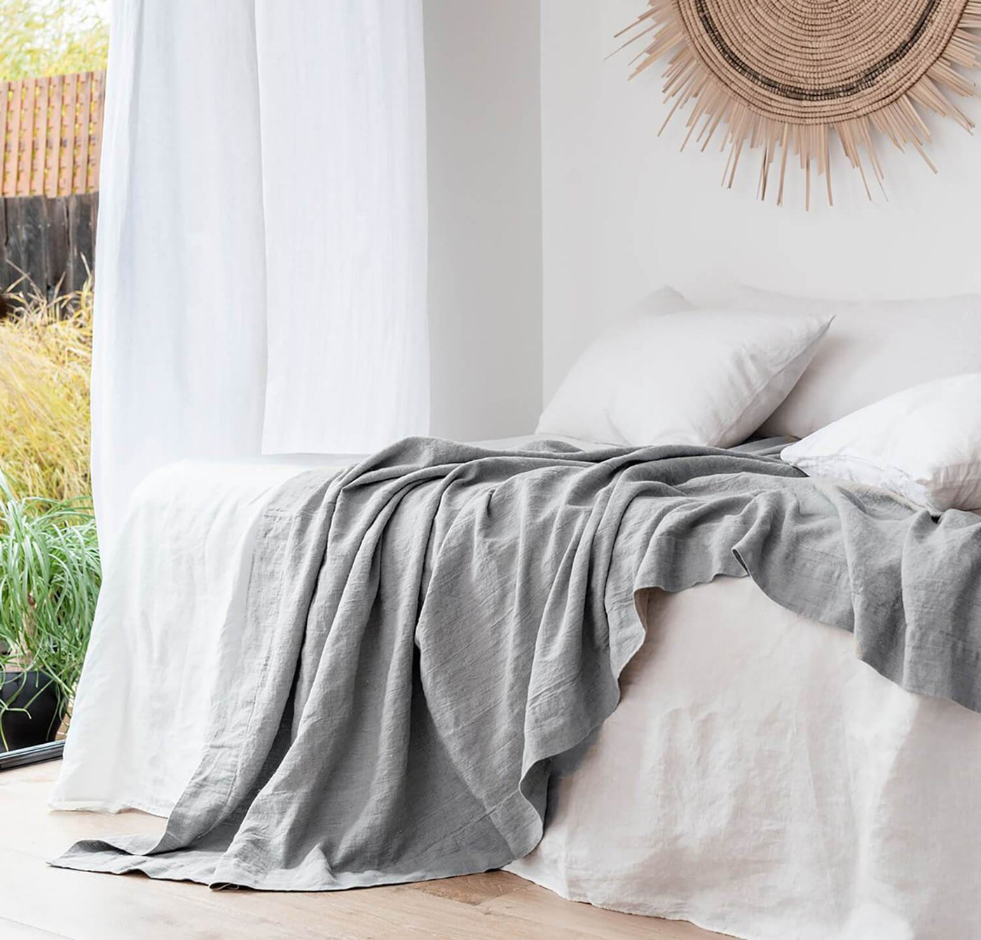 Linen Throw Blankets | by Rough Linen