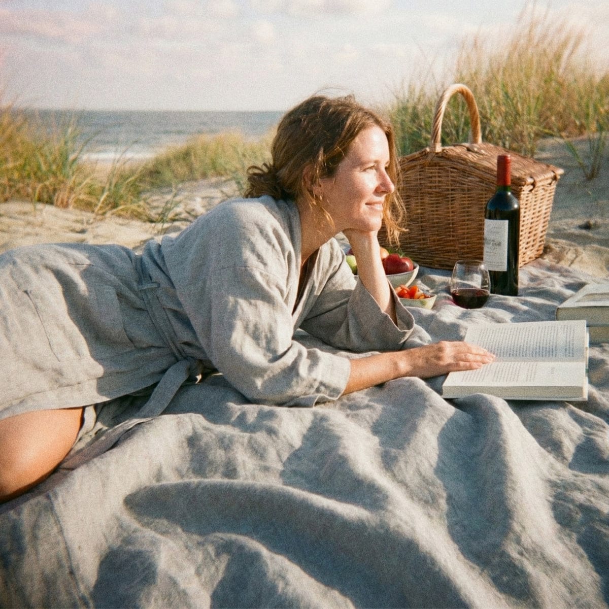 Beautiful 100% Linen Bath Robes - Made in USA | by Rough Linen