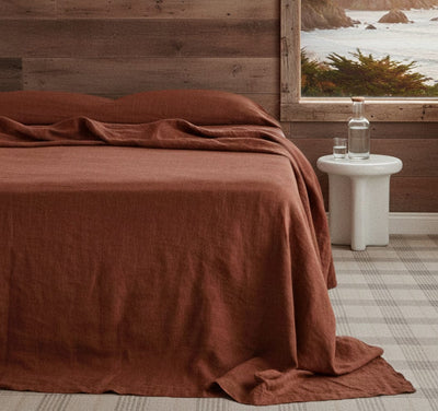 St. Barts Linen Bed Blanket