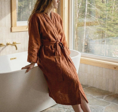St. Barts Linen Robe