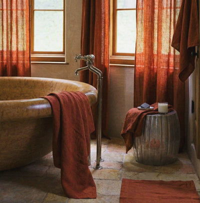 St. barts Linen Bath Mat