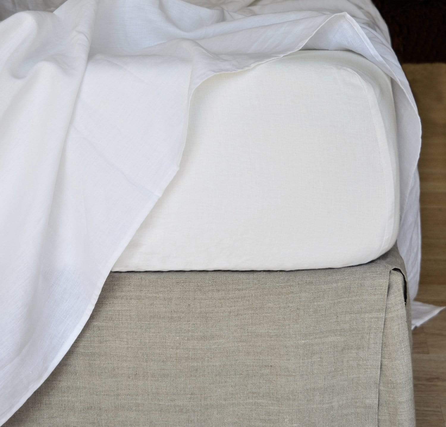 Smooth Linen Fitted Sheet | Sale
