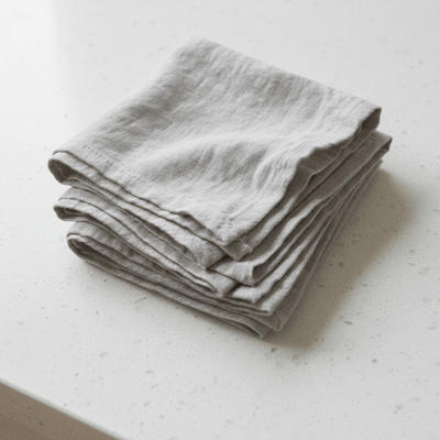 Smooth Linen 12" Lunch Napkin Set