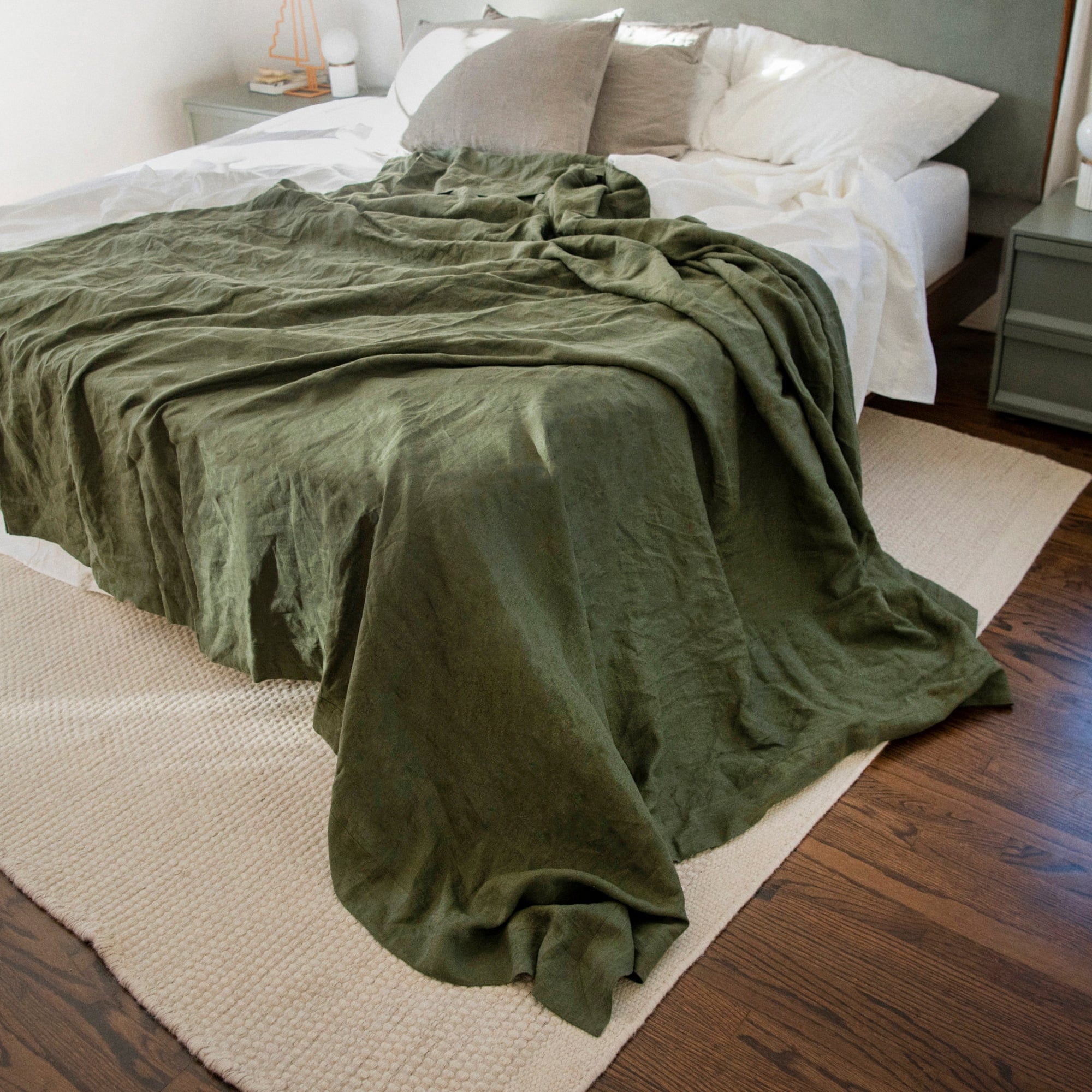 Linen Throw Blankets | by Rough Linen