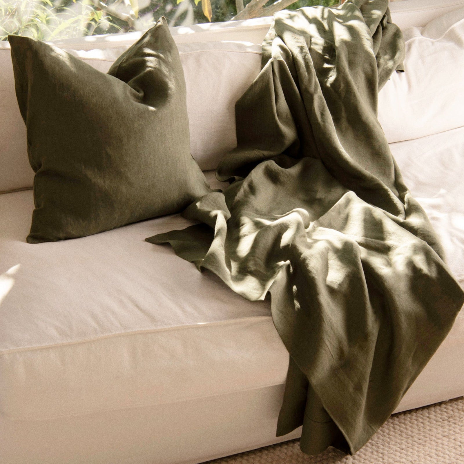 Linen Throw Blankets | by Rough Linen