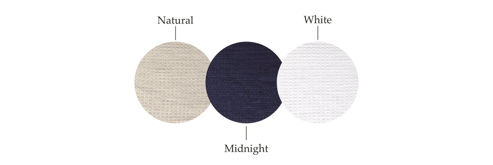 alternative hue of waffle-textured fabric