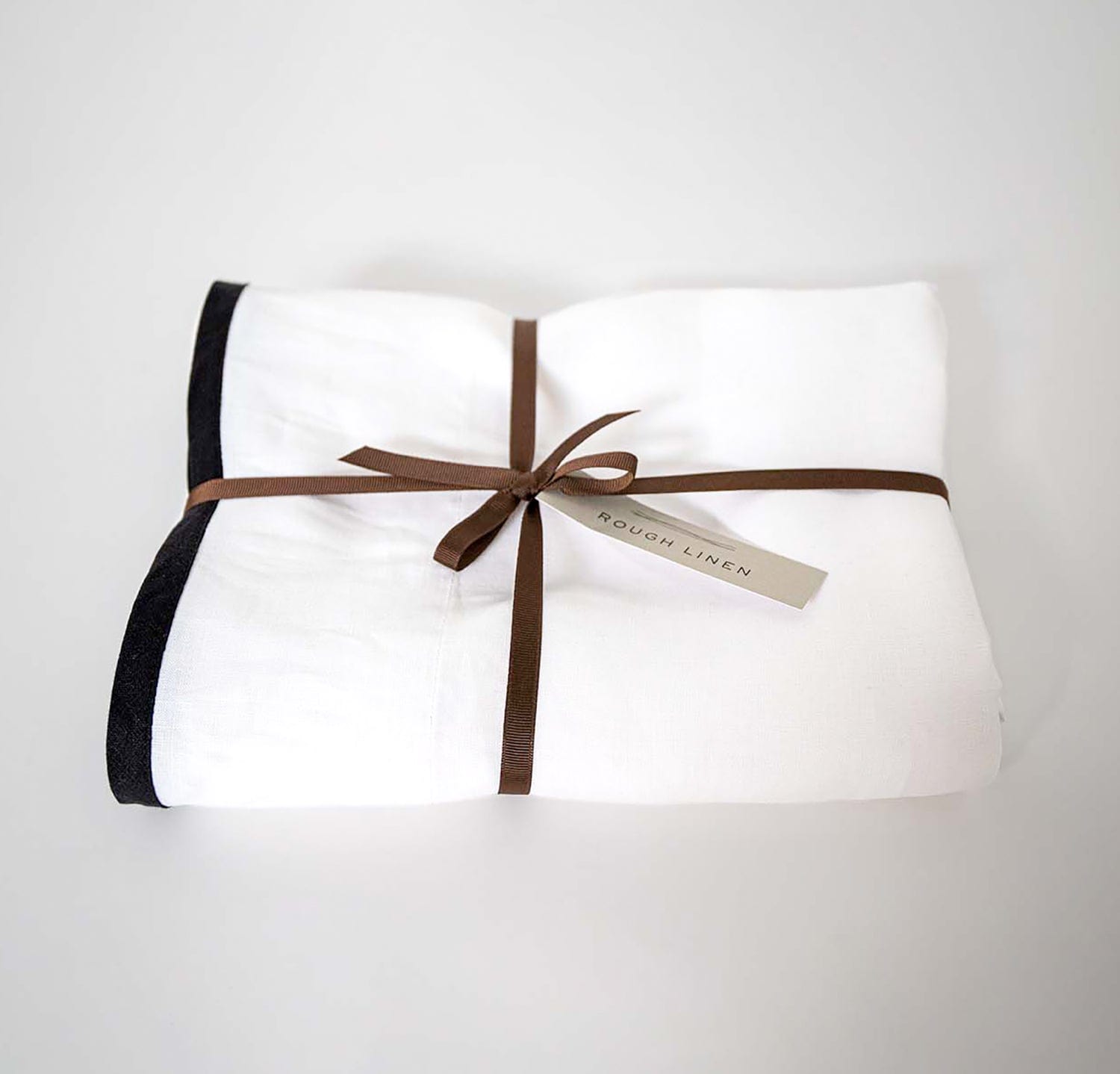 Smooth Bordered Linen Curtain