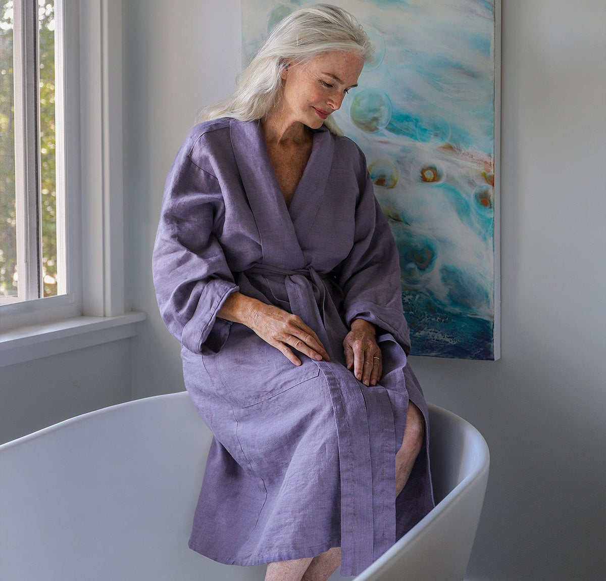 Best Linen Bath Robe | by Rough Linen