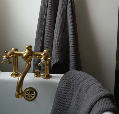 Waffle Linen Oversized Bath Sheet