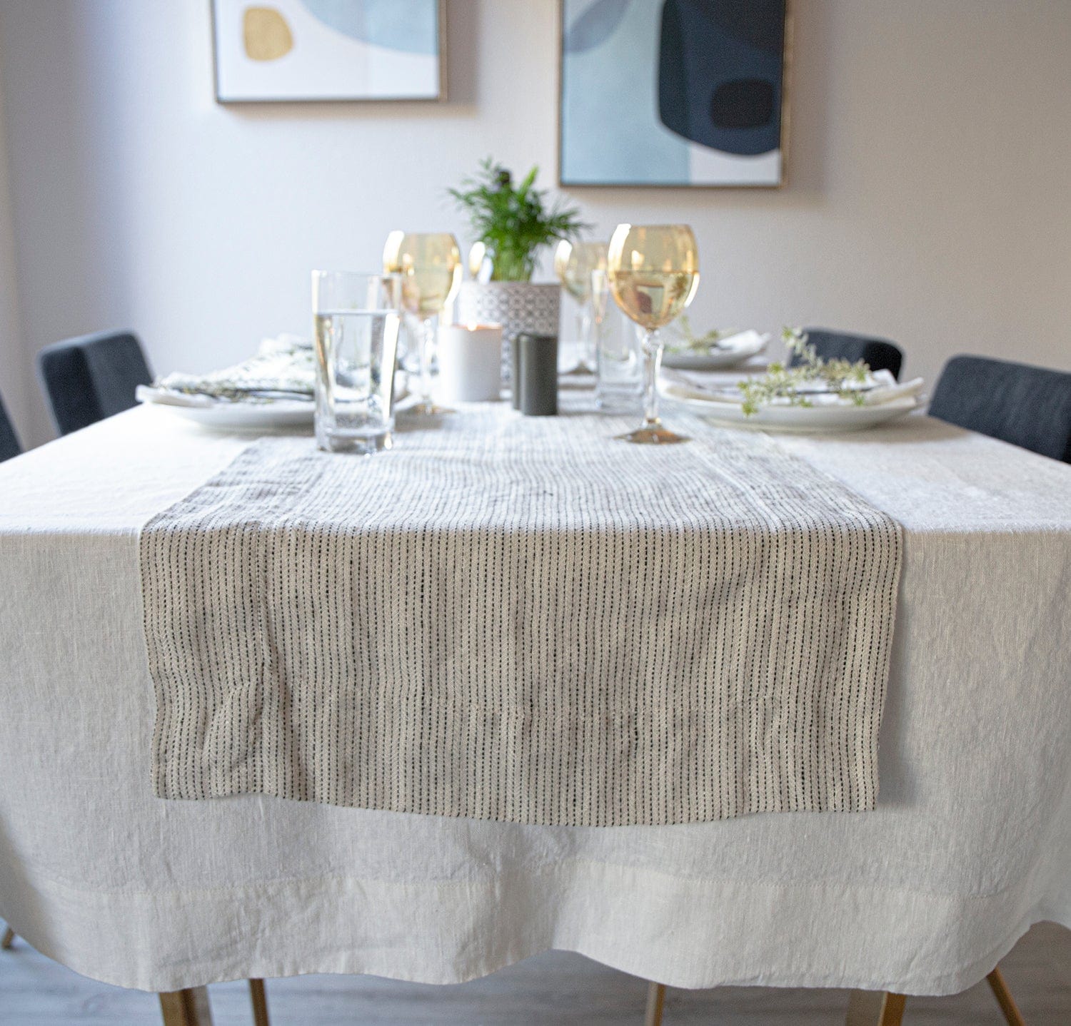 Birch Linen Table Runner