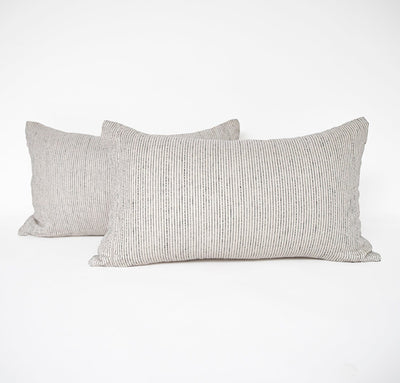 Rough Linen | Mini Orkney Linen Lumbar Throw Pillow Cover | Orchid