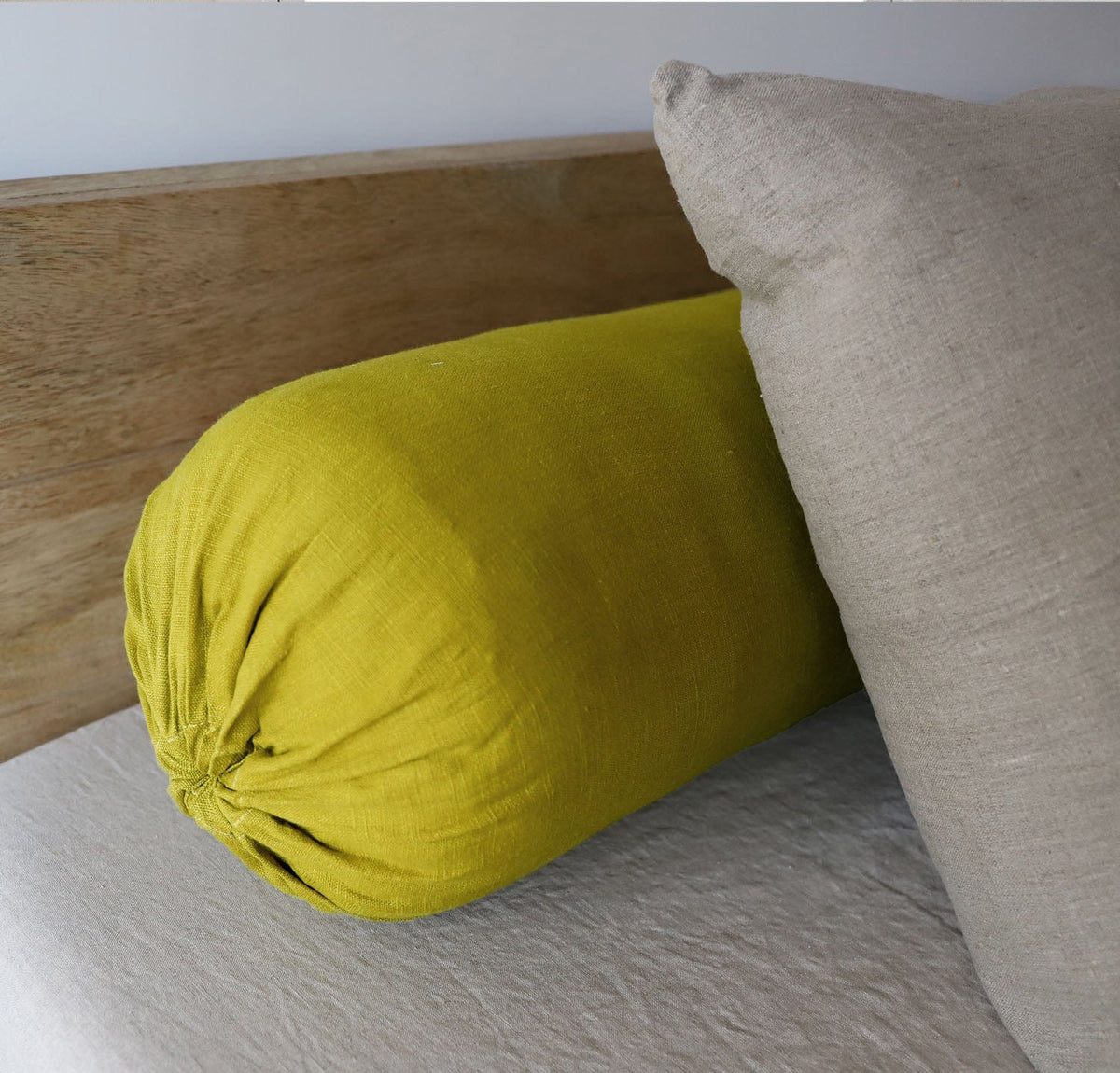 Best Linen Bolster Pillow Cover by Rough Linen
