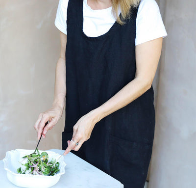 The Bella Linen Pinafore-Apron