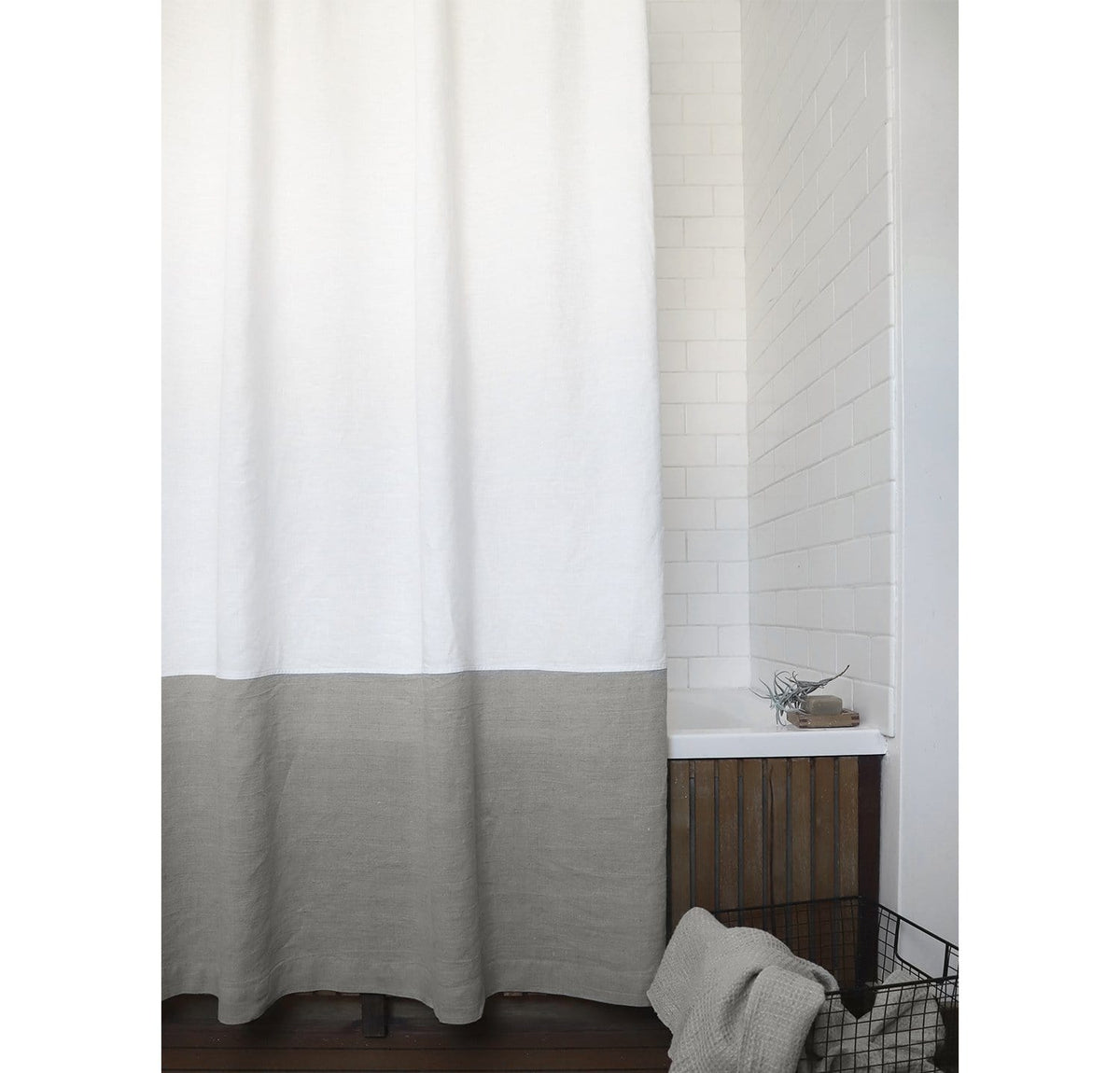 Linen Shower Curtain - Rough Linen