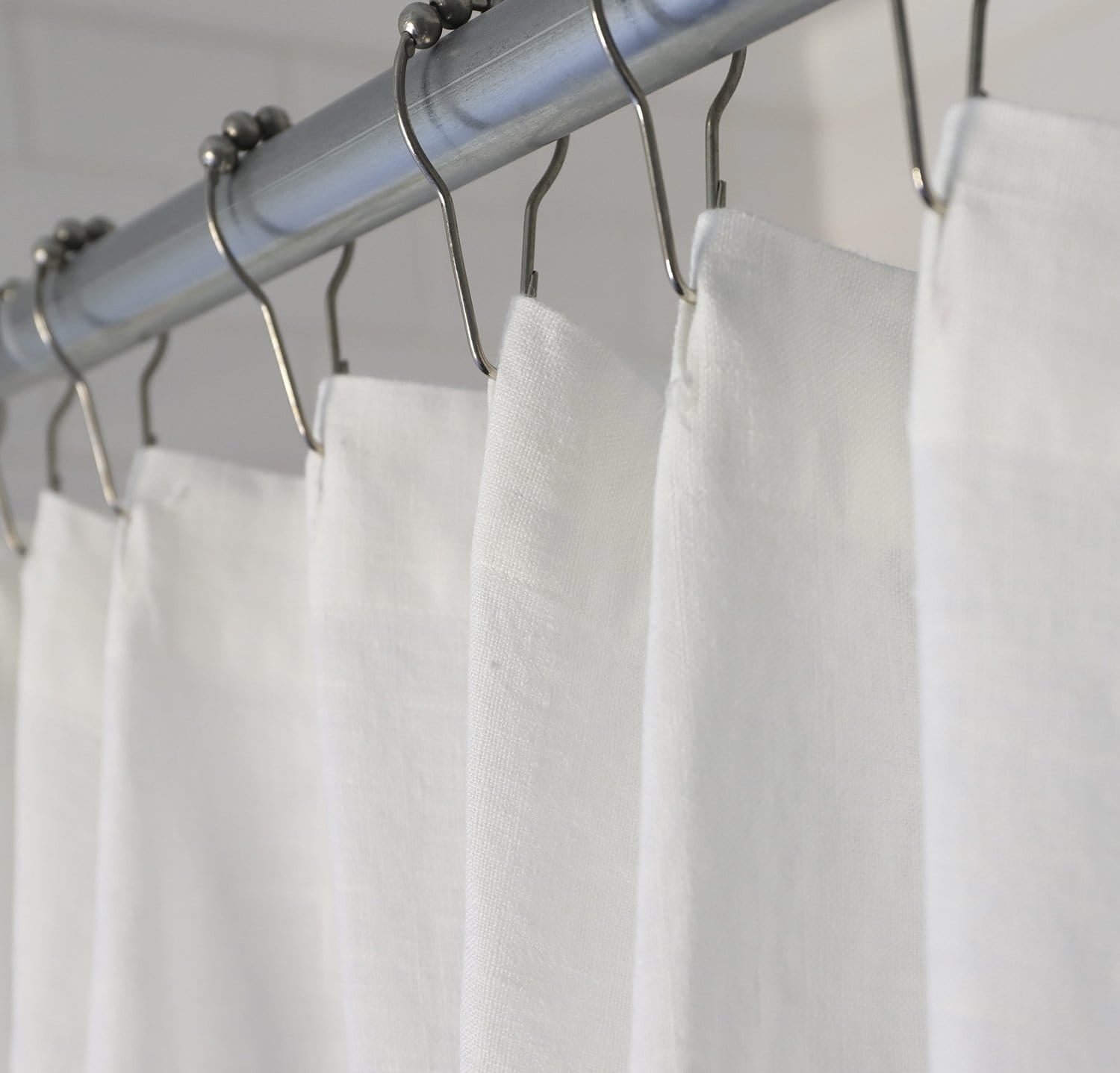 Best Linen Shower Curtain Rough