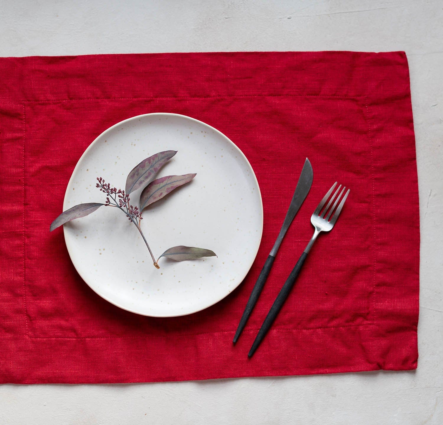 100 Pure Linen Table Runners & Placemats by Rough Linen