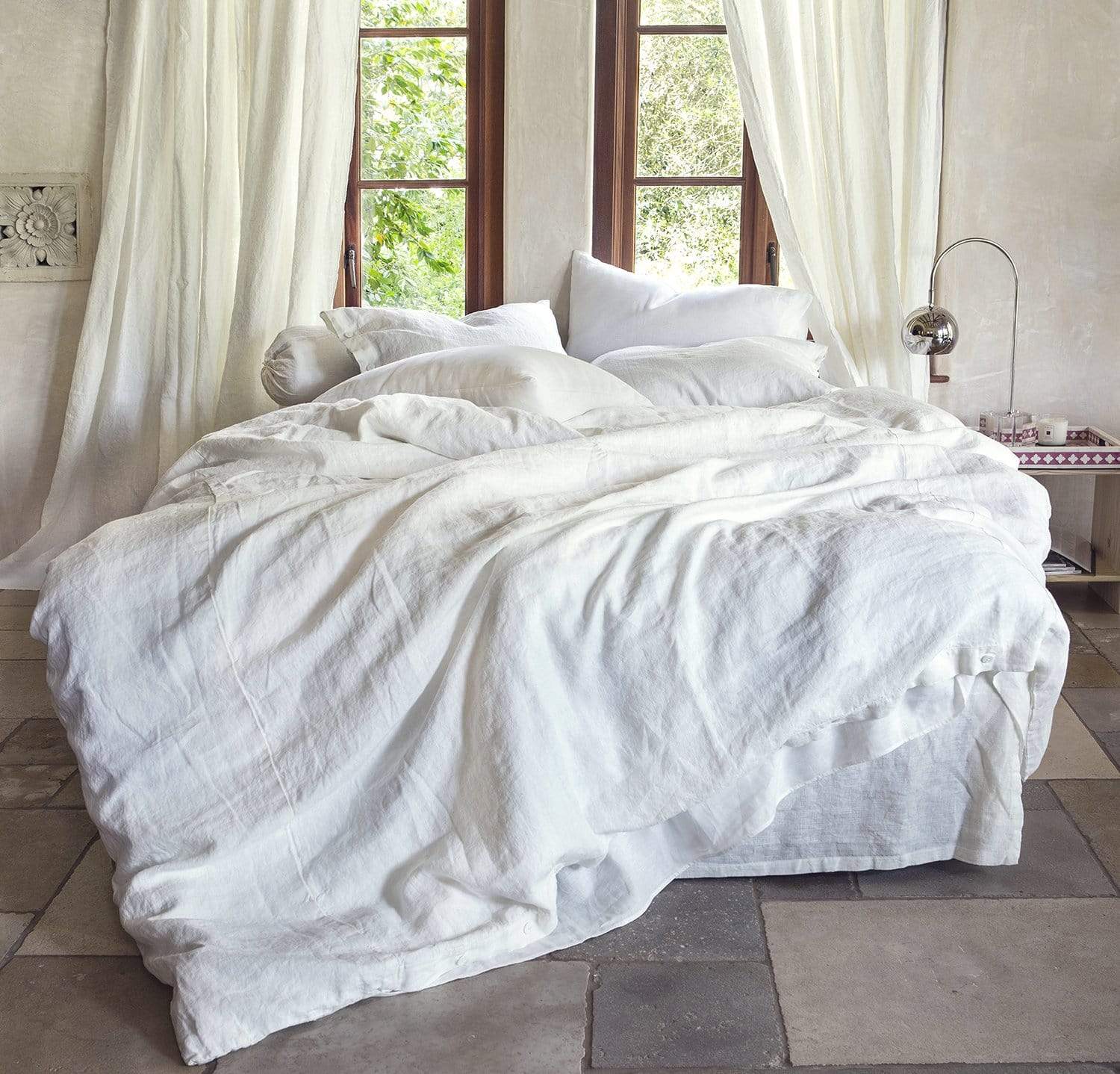 Linen discount sheets queen